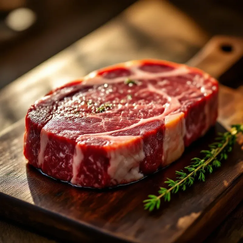 Pièce de bœuf charolais persillée