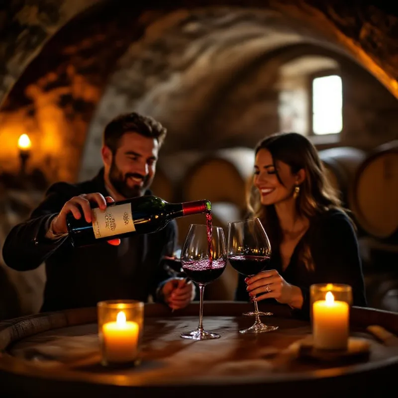 Dégustation de vin en cave