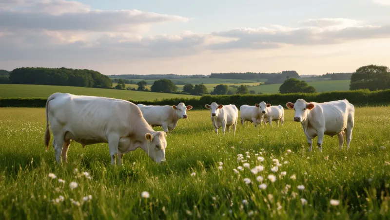Alimentation naturelle et saisonnière de la charolaise