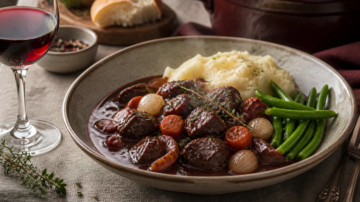 Accompagnement pour boeuf bourguignon la sauce mérite mieux qu'une simple purée