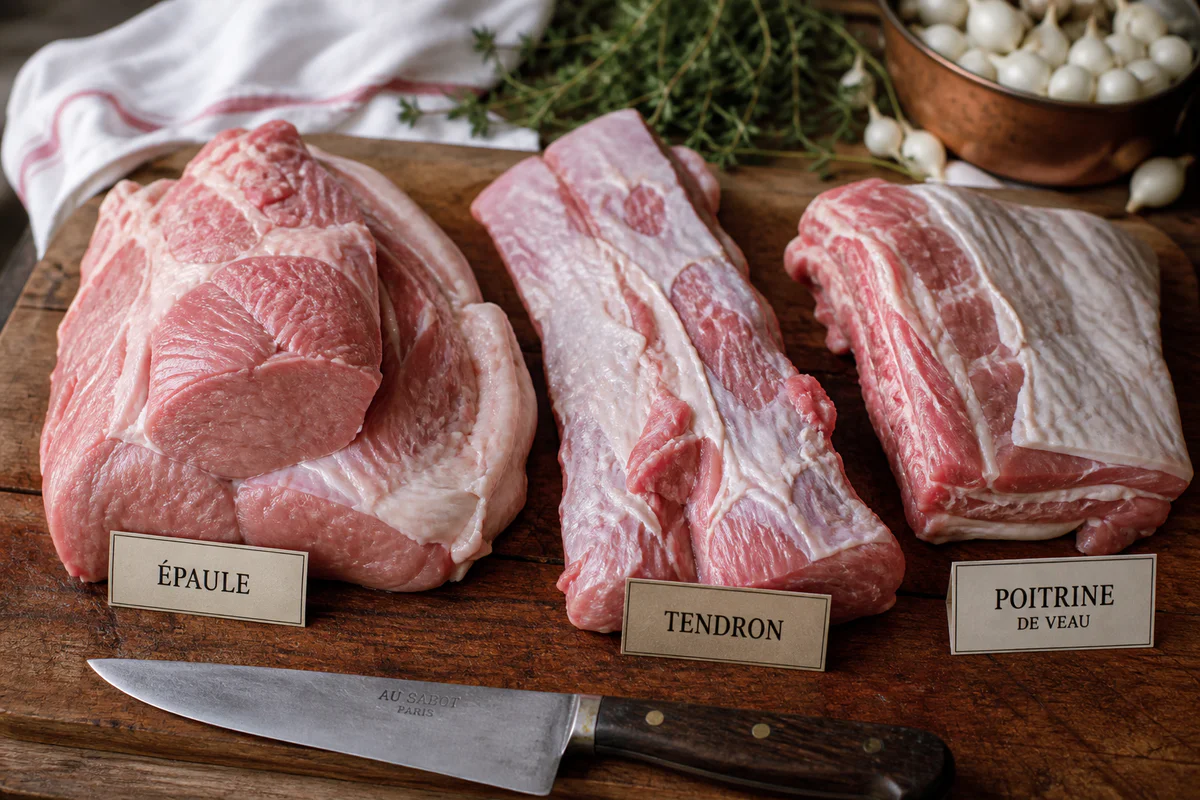 meilleur morceau de veau pour blanquette : l’épaule suffit, le mélange arrondit la sauce