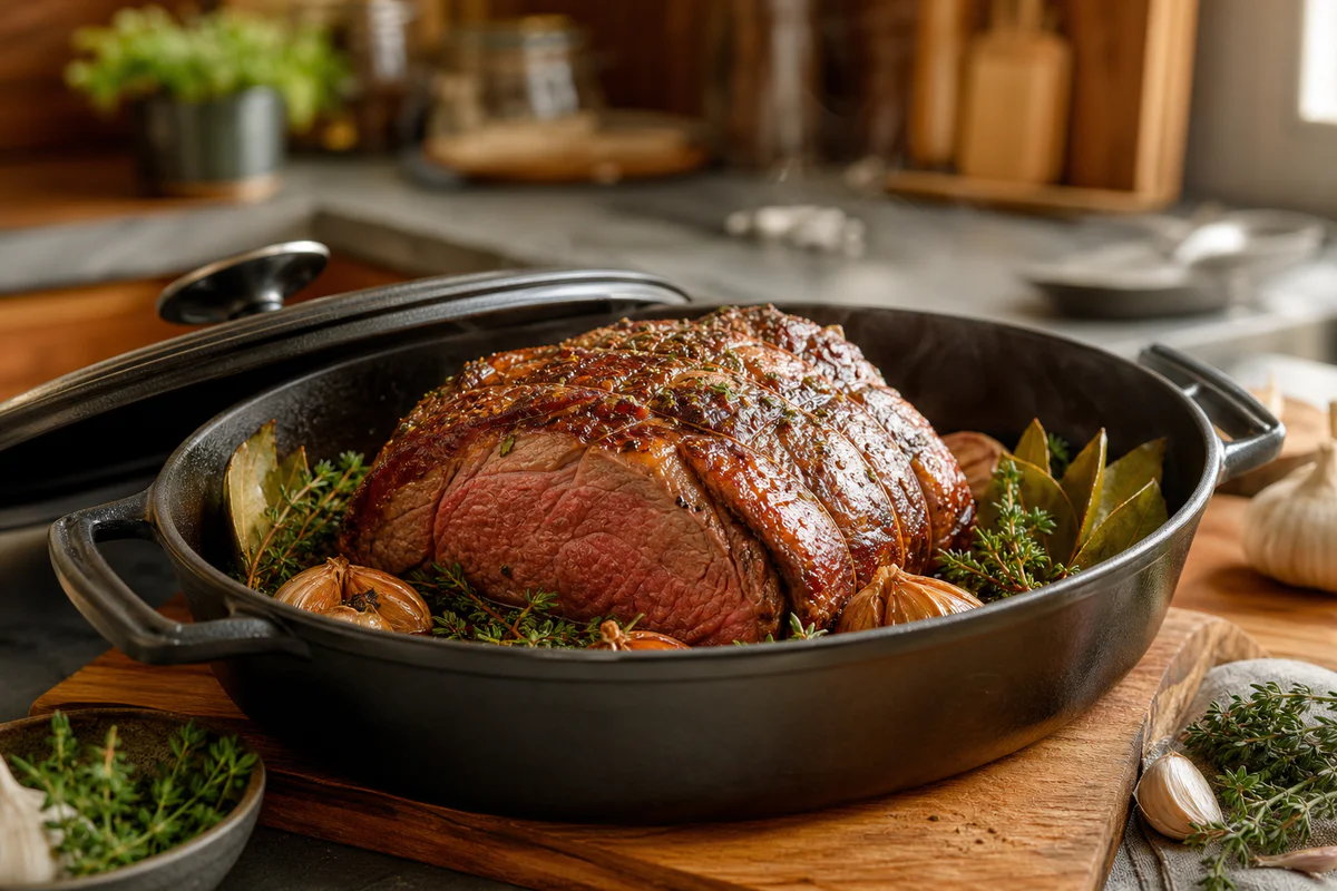 rosbif en cocotte au four : quelle température pour une viande tendre ?
