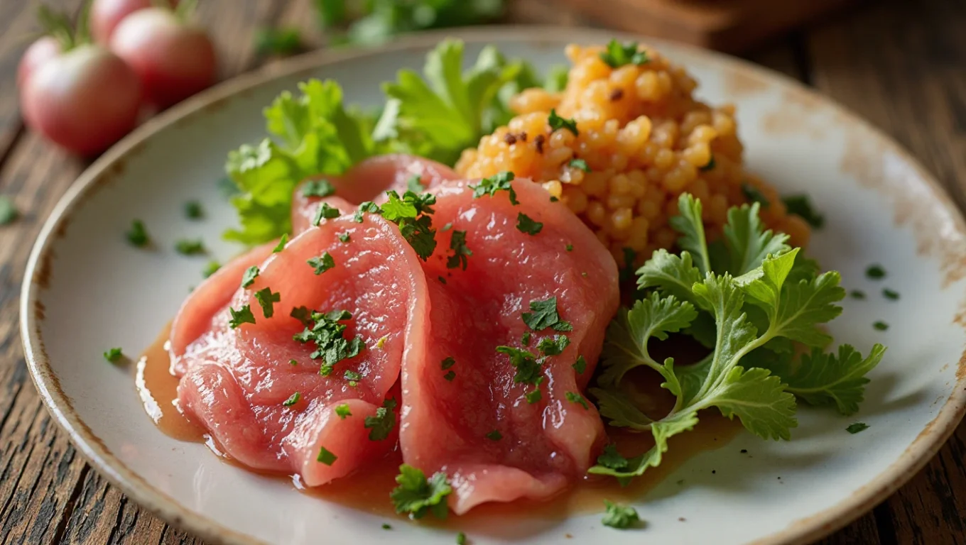Carpaccio de charolais et salade estivale : recette fraîcheur
