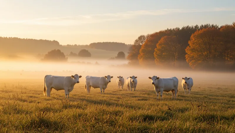 Bœuf charolais et saisons