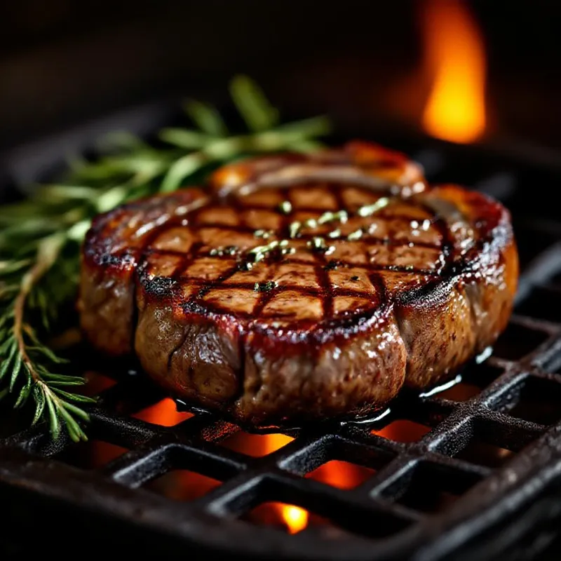Bœuf charolais on grill