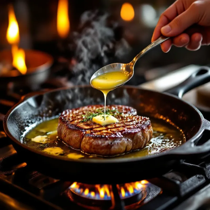 Cuisson basse température d’un morceau de bœuf charolais au four