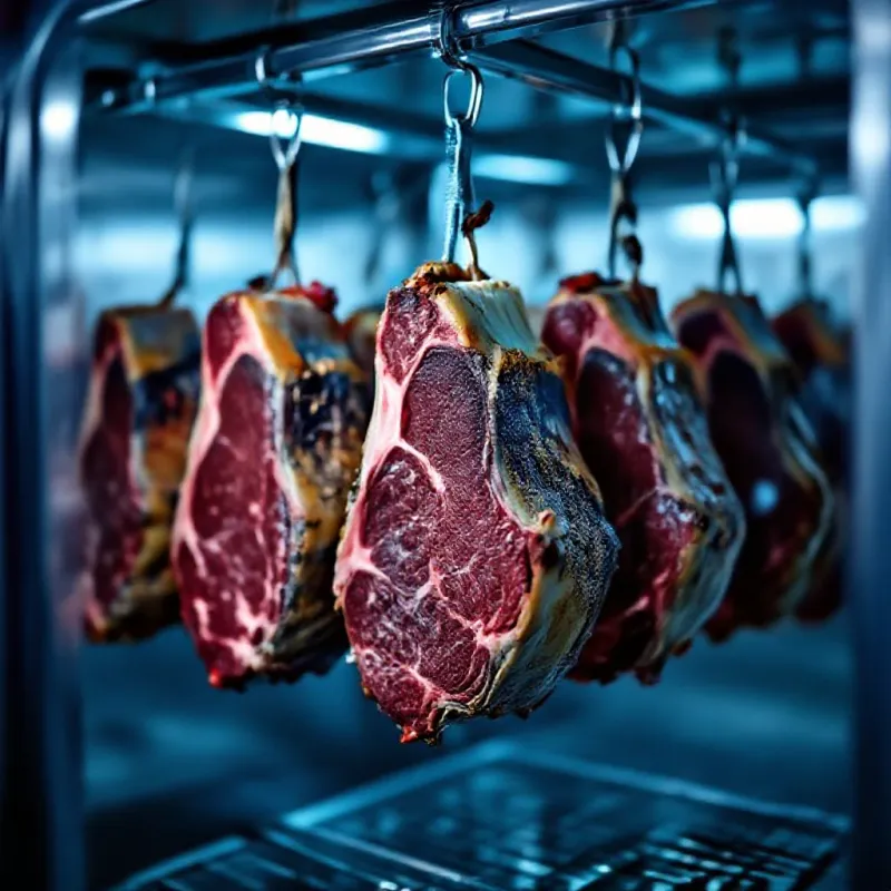Pièce de bœuf charolais maturée avant cuisson basse température