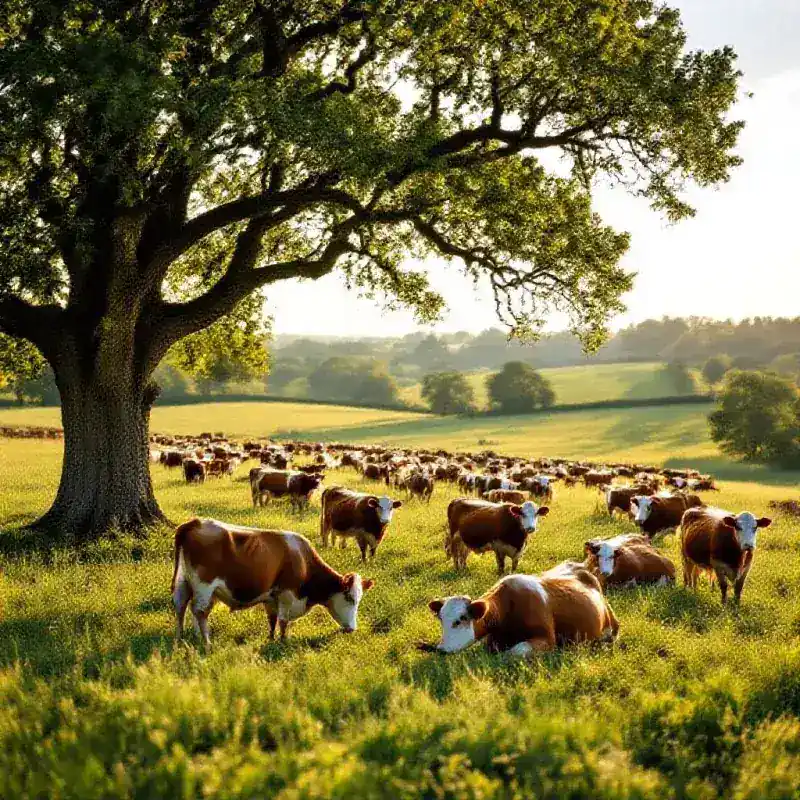 Vaches en groupe