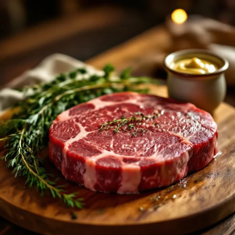 Entrecôte charolaise sur planche