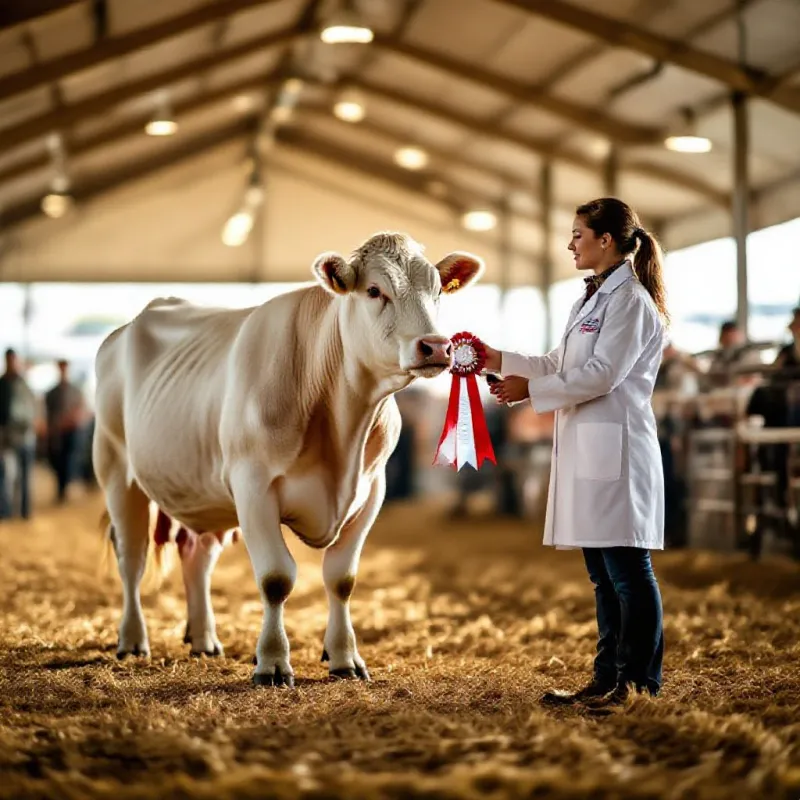 Vache Charolaise de concours