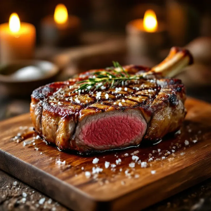 Côte de bœuf charolaise sur planche