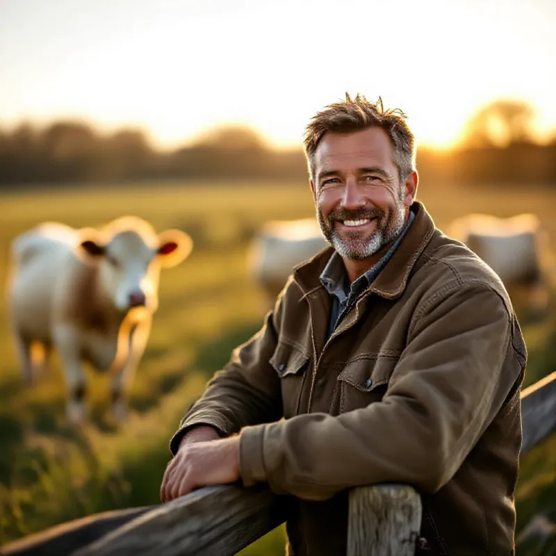 Éleveur charolais passionné