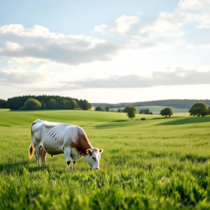 Vache charolaise en prairie