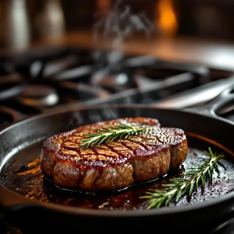 Steak parfaitement cuit