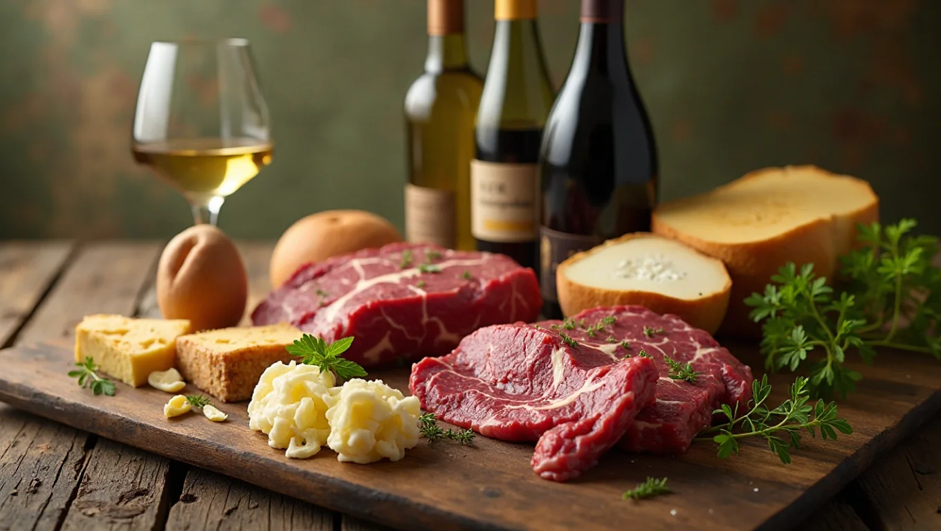 Produits de terroir en Saône-et-Loire : boeuf, fromage, vins