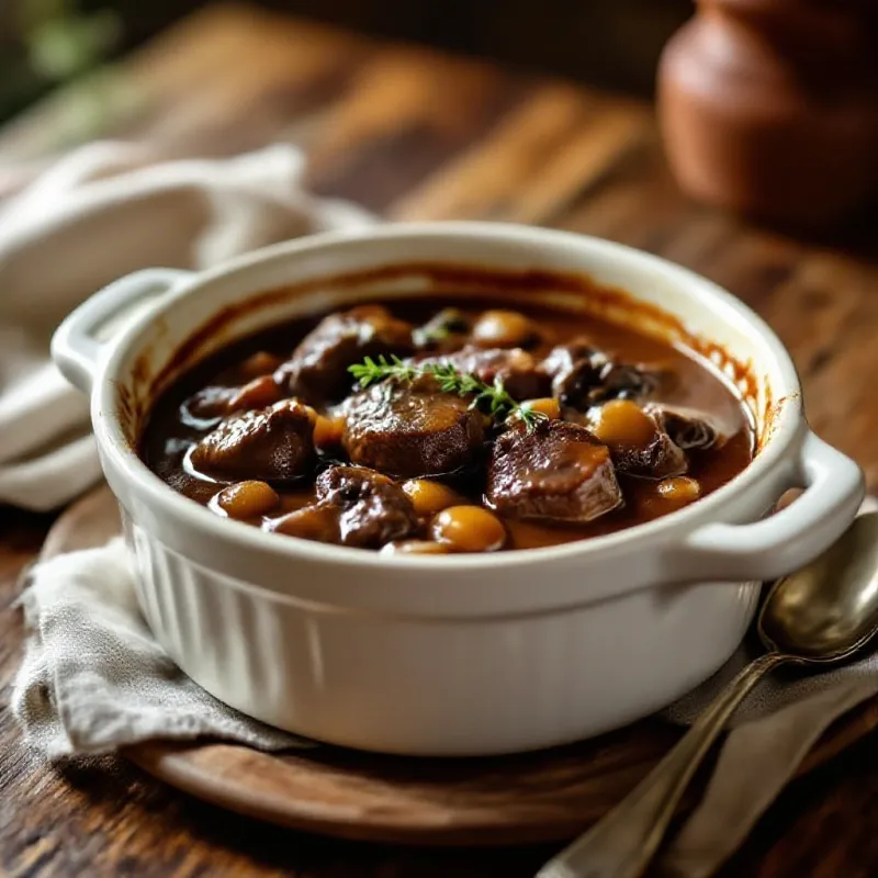 Boeuf bourguignon mijoté