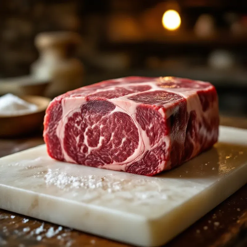 Viande rouge persillée