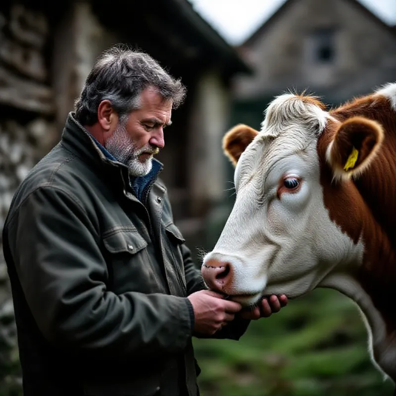 Boucher ou agriculteur vérifiant la santé d’un tronc