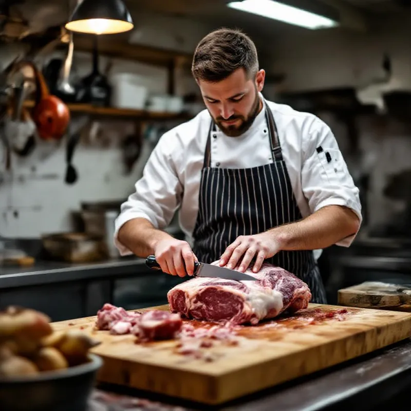 Découpe de viande charolaise